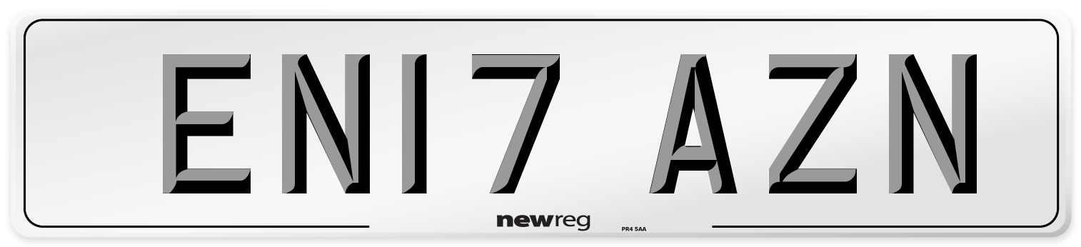 EN17 AZN Number Plate from New Reg